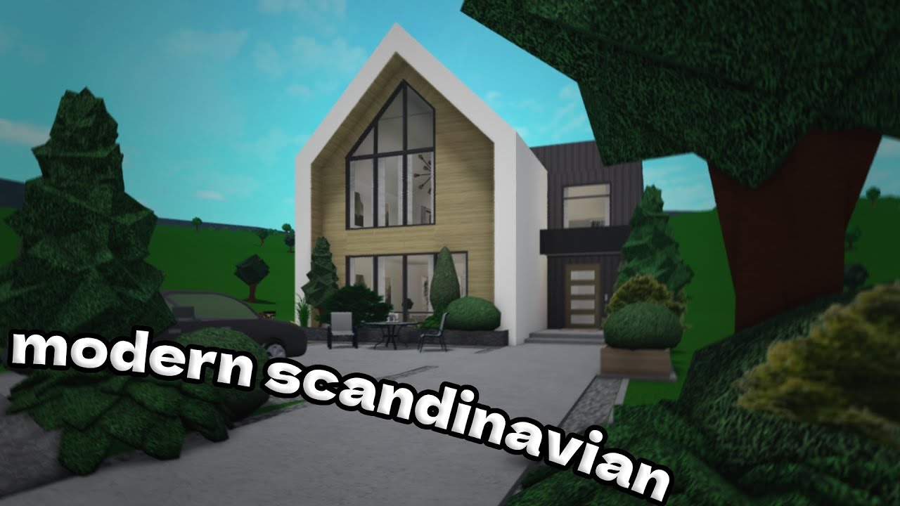 MODERN Scandinavian House to Bloxburg Tour YouTube
