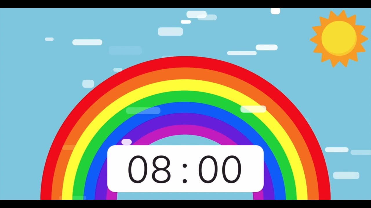 Rainbow Timer 8 Minute 🌈 -