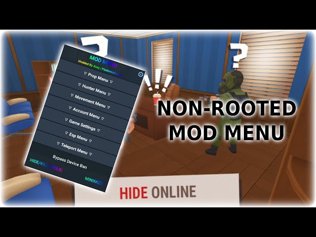 Hide Online 4.9.1 MOD MENU, Non-Rooted!, Unlock-All