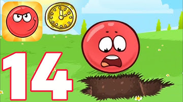 Red Ball 4 - Gameplay Walkthrough Part 14 - Gold Clock: Into The Caves Levels: 61-68 (Android)