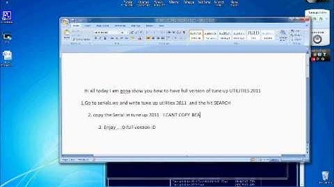 Tutorial Tune Up utilities 2011 serial ..