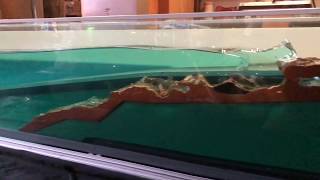 1/200 Model Tsunami & Cliff with Cave & blowhole :-)