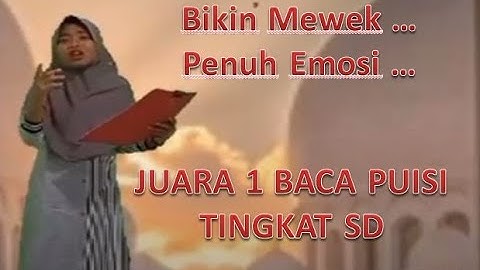 JUARA 1 LOMBA BACA PUISI SD TINGKAT NASIONAL - IHSANUL FIKRI ISLAMIC FESTIVAL RAMADHAN
