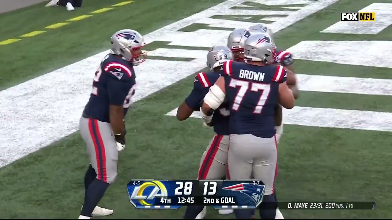 Vederian Lowe Touchdown | Patriots vs Rams