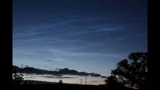 Noctiucent cloud, 9th July 2010, sequence 1