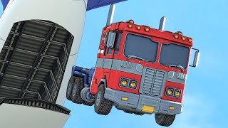 Famous Transformers go Sky Diving!!! Transformers SFM Transformation Animation!! Net Worth