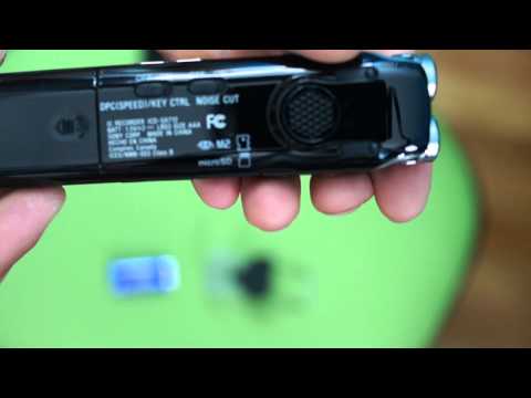 Sony ICD-SX712 Stereo Digital Voice Recorder Unboxing