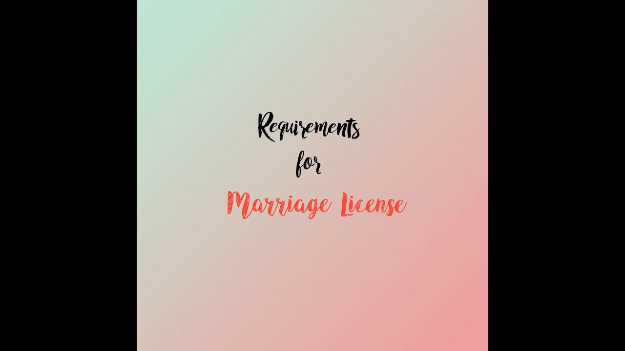 REQUIREMENTS TO APPLY MARRIAGE LICENSE IN THE PHILIPPINES 2020 #Davaocity #