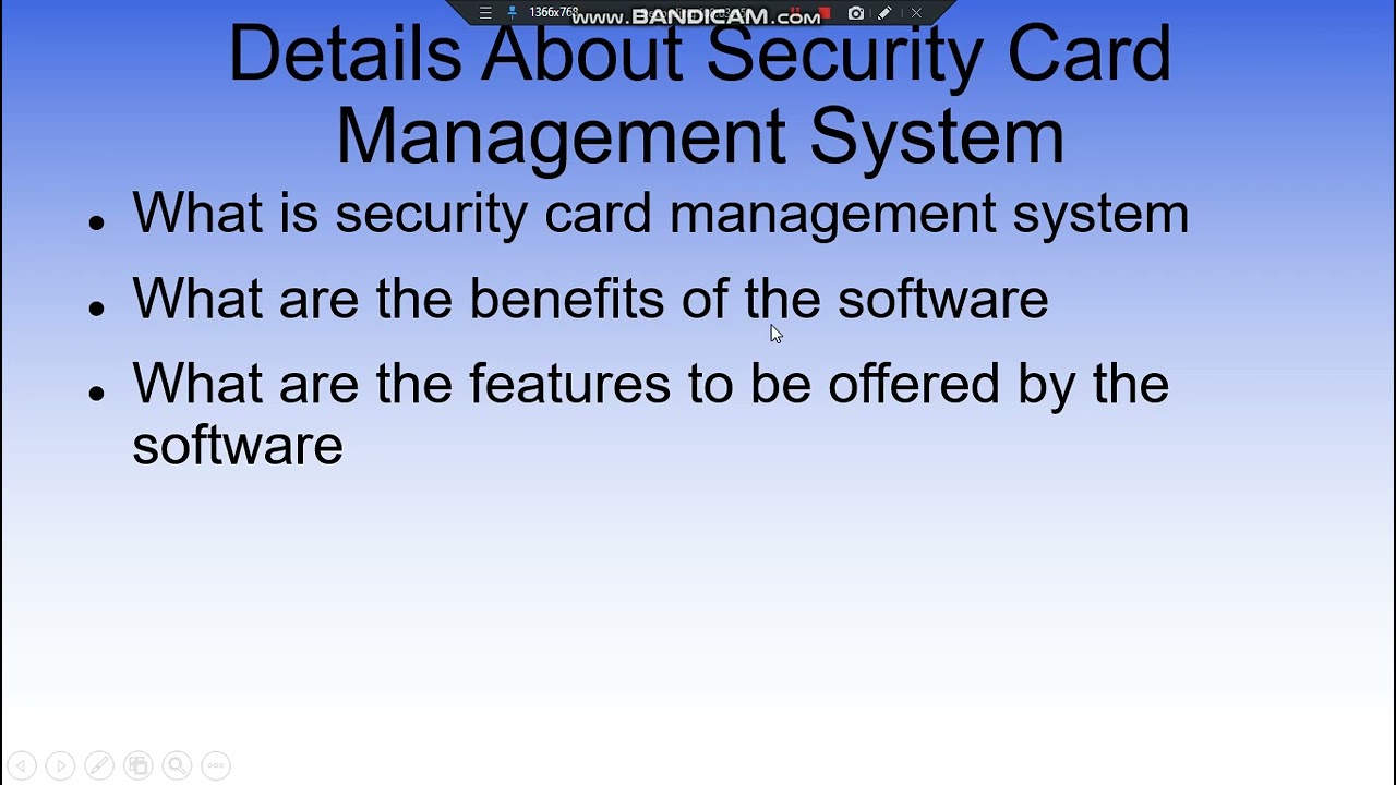 Security Card management system