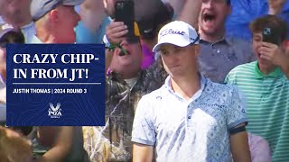 Justin Thomas' RIDICULOUS Hole-Out! | 2024 PGA Championship