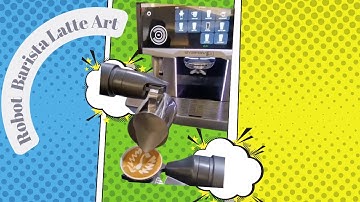 Robot Barista Making Latte Art!