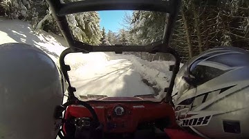 RZR 570 in the Snow with a GoPro Hero3 Black Edition