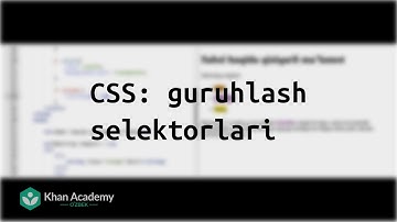 CSS: guruhlash selektorlari | HTML/CSS asoslari: veb sahifalar yasash | Dasturlash