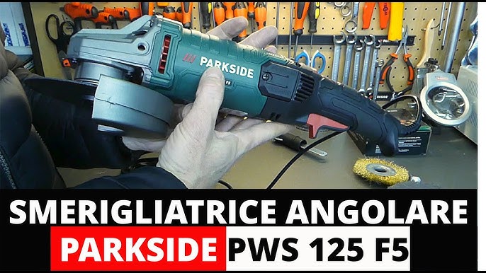 PWS 125 D3 angle grinder. Lidl Parkside. Flex 1200W disc 125 mm 220V.  Review and test. - YouTube