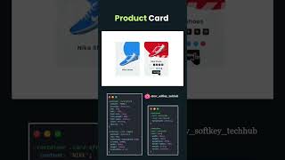 Product card animation using html and css 💥🔥🤯 ....#mvsoftkeytechhub #viral #html