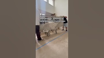 Leathered Taj Mahal Quartzite or Polished? #kitchenrenovation #quartzite