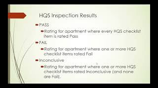 HQS Inspection & Environmental Review