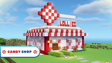 🧀 Minecraft Build Tutorial |How to build a Candy Shop in Minecraft 🍭