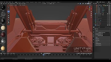 Sci-Fi vehicle 025 - 3D modeling - part 33 - 4x timelapse