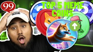 THE BEST 5 MEME COINS TO BUY NOW (NEXT 100X CRYPTO!?) by 99Bitcoins 31,906 views 2 weeks ago 6 minutes, 52 seconds