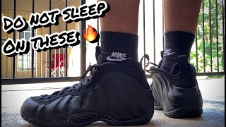 Foamposite anthracite on feet Clearance