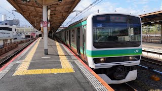 [4K60fps前面展望]E231系0番台(常磐線)【上野-取手】1/1