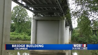 Big cranes, big job: Columbus Riverwalk bridge repair takes shape