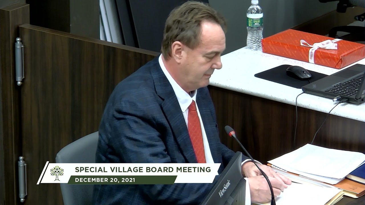 Homer Glen Board Meeting 2021 12/20