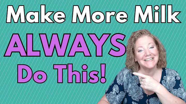 ALWAYS do THIS to make enough milk!