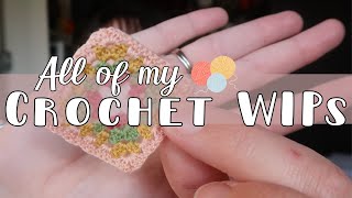 Whats On My Hook? All Of My Current Wips