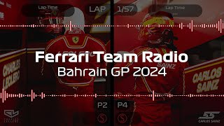 Bahrain GP 2024 - Full Ferrari Team Radio screenshot 4