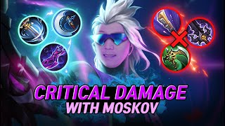 Tried Moskov Crit build 2023 in Mythical Glory Rank | Moskov gameplay