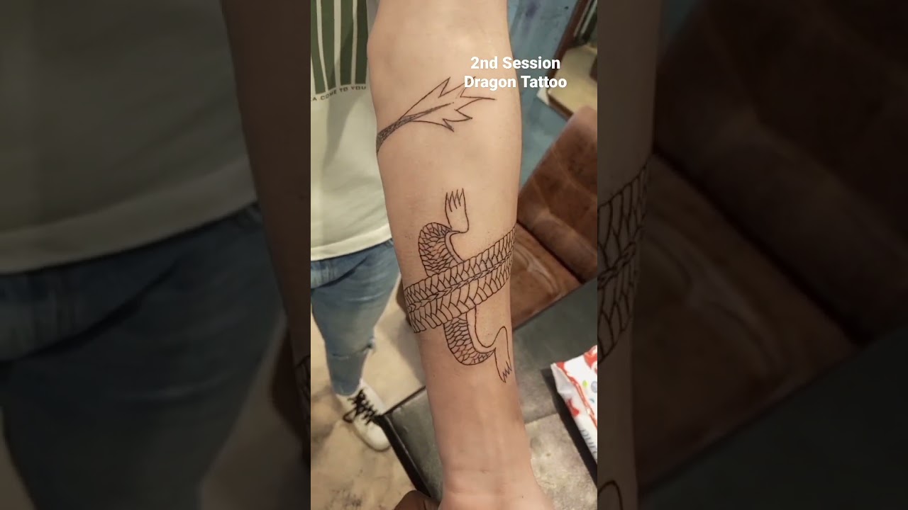 Dragon Tattoo Line work 