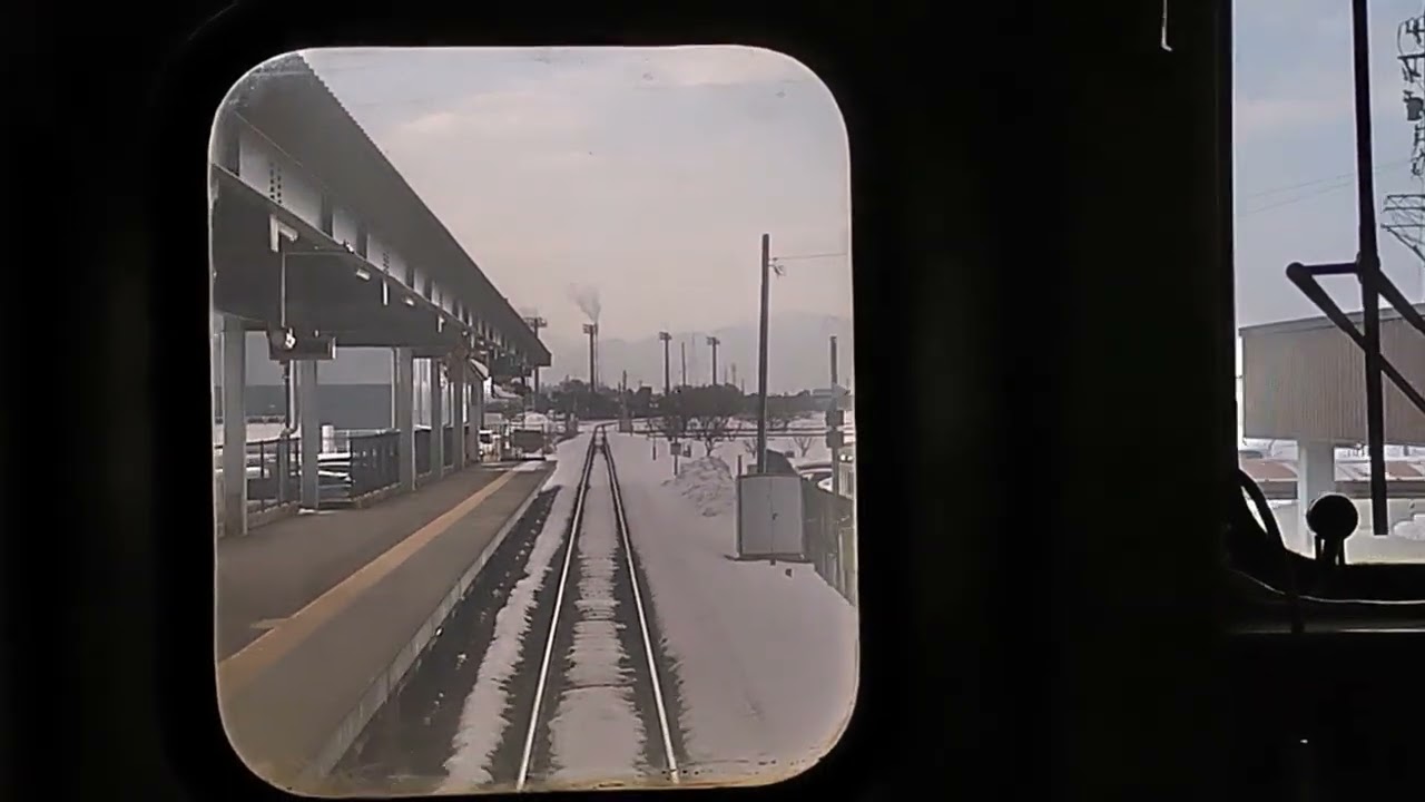 【後面展望】城端線 新高岡駅から高岡駅