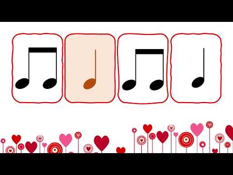 Valentine Rhythm Play Along: BEGINNER with SIMPLE notation