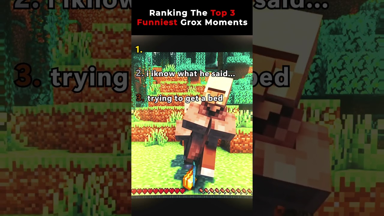 Ranking The Top 3 Grox 1,000,000 Villager MANHUNT Moments 