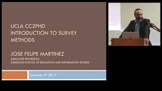 Introduction to Survey Methods by Jose Felipe Martinez Profile