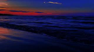 Beach Waves at Night 🌙 Relaxing Ocean Sounds for Sleep, Study and Meditation