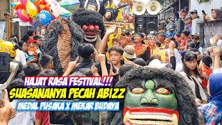 HAJAT RASA FESTIVAL!!! BARU MULAI SUASANANYA PECAH ABIZZ || MEDAL PUSAKA X MEKAR BUDAYA LIVE SADANG