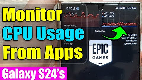 📊 Track App Performance: Monitor CPU Usage on Samsung Galaxy S24/S24+/Ultra
