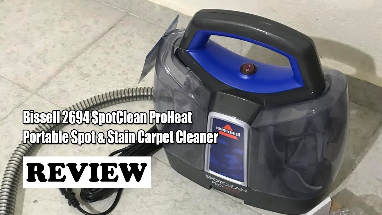 Bissell SpotClean ProHeat Portable Spot and Stain Carpet Cleaner, 2694, Blue