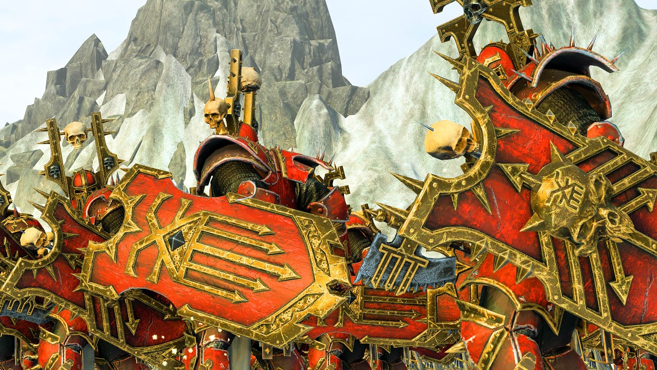 KHORNE and HIGH ELVES vs VAMPIRE COAST and CHAOS DWARFS - Total War Warhammer 3