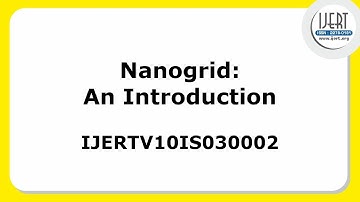 Nanogrid: An Introduction