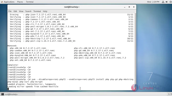 How to Upgrade and Downgrade the php version On CentOS 7.6