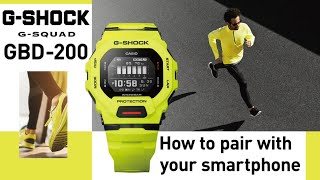 📣 GBD-200 G-Shock 3506 G-SQUAD How To Pair with your Smartphone - Easy Tutorial 🤗