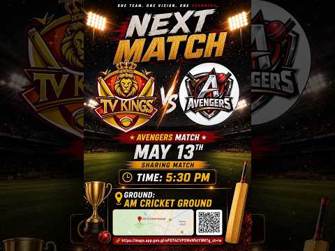 || TV KINGS v/s AVENGERS || @AM CRICKET GROUND