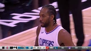 NAIL-BITER! Final 4:33 Kawhi had a huge double-double as Clippers survived to beat Magic 100-97!