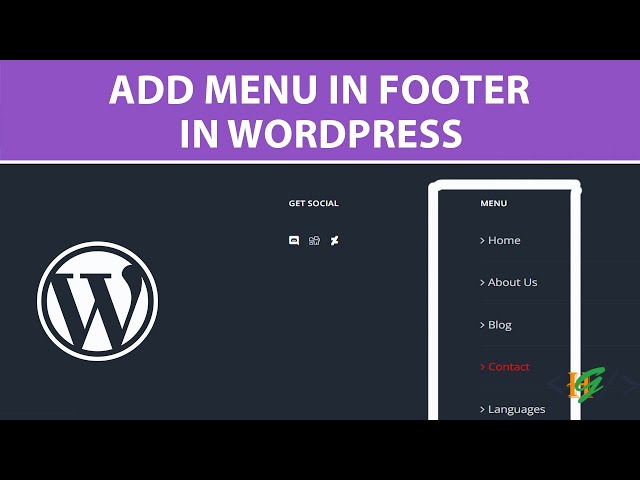 How to add Custom Navigation Menu in WordPress Footer class=