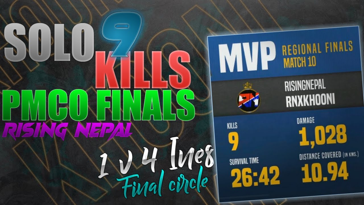 1 V 4 CLUTCH IN LAST CIRCLE || PMCO FINALS CHICKEN DINNER || RNxKHOONI