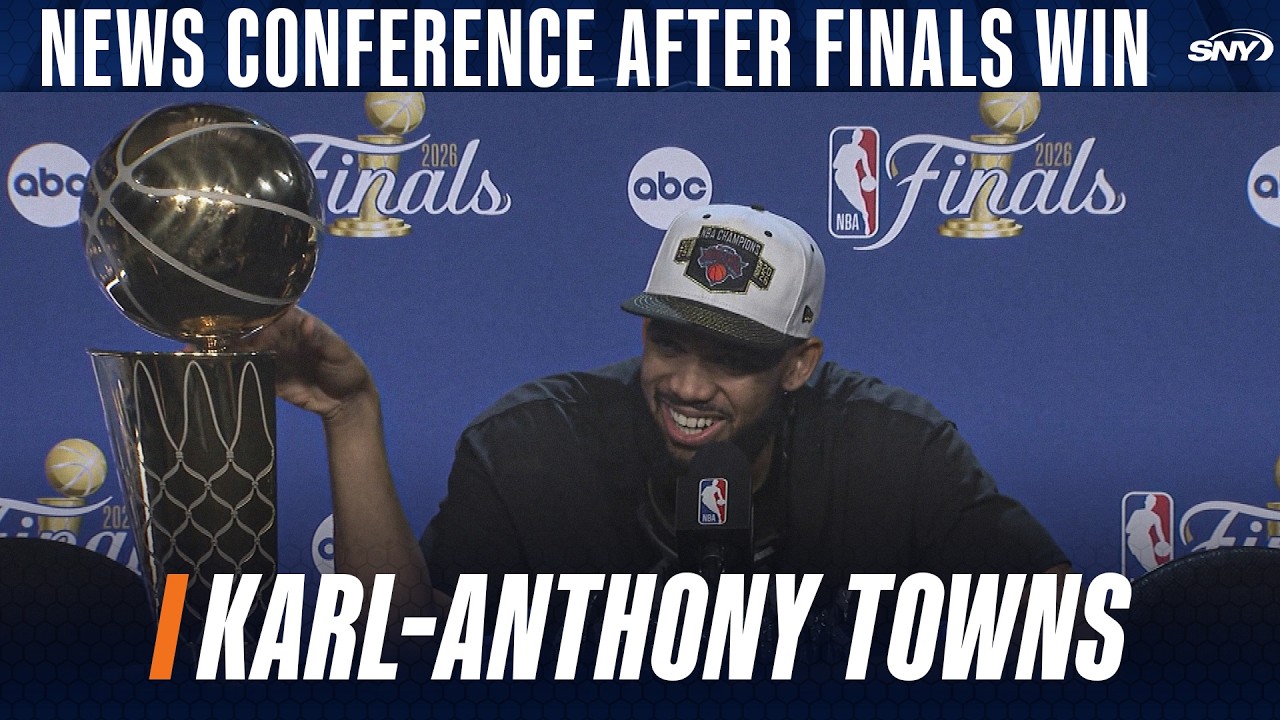 Karl-Anthony Towns praises Knicks fans after NBA Championship win